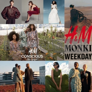 H&M (MONKI, WEEKDAY) - WOMEN'S AND MEN'S MIX - CLOTHES - 17 KG